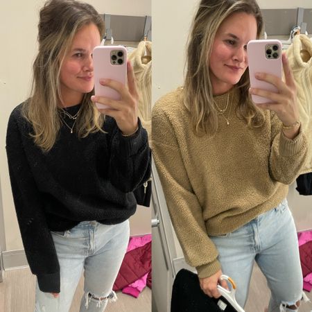The coziest new pullovers from #target would be cute over leggings too. So comfy and warm. Comment below for links, check my stories or dm me    ✨ 
.
#targetstyle #targetfashion #targetfinds #casualstyle #casualoutfit #casualfashion #momstyle 

#LTKstyletip #LTKunder50 #LTKsalealert