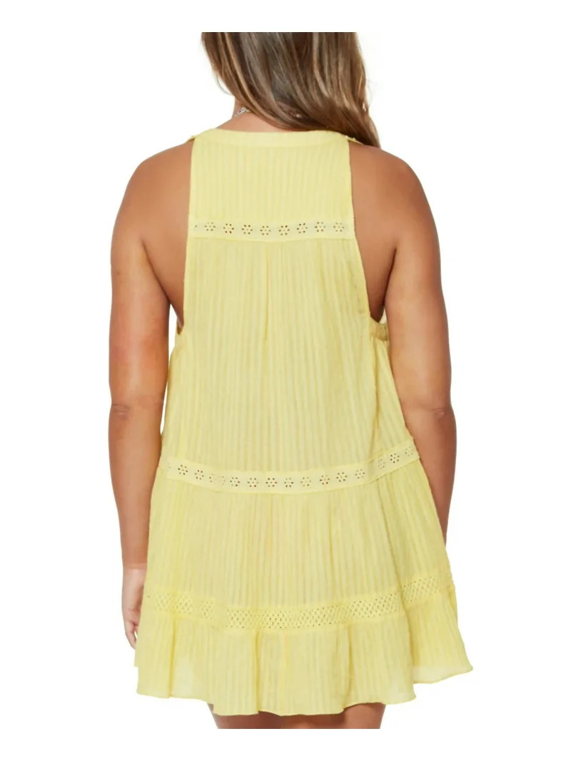 Jessica Simpson Mujeres Amarillo Algodón Básico Botón Columpio Delantero Cubrir para Arriba | Walmart (US)