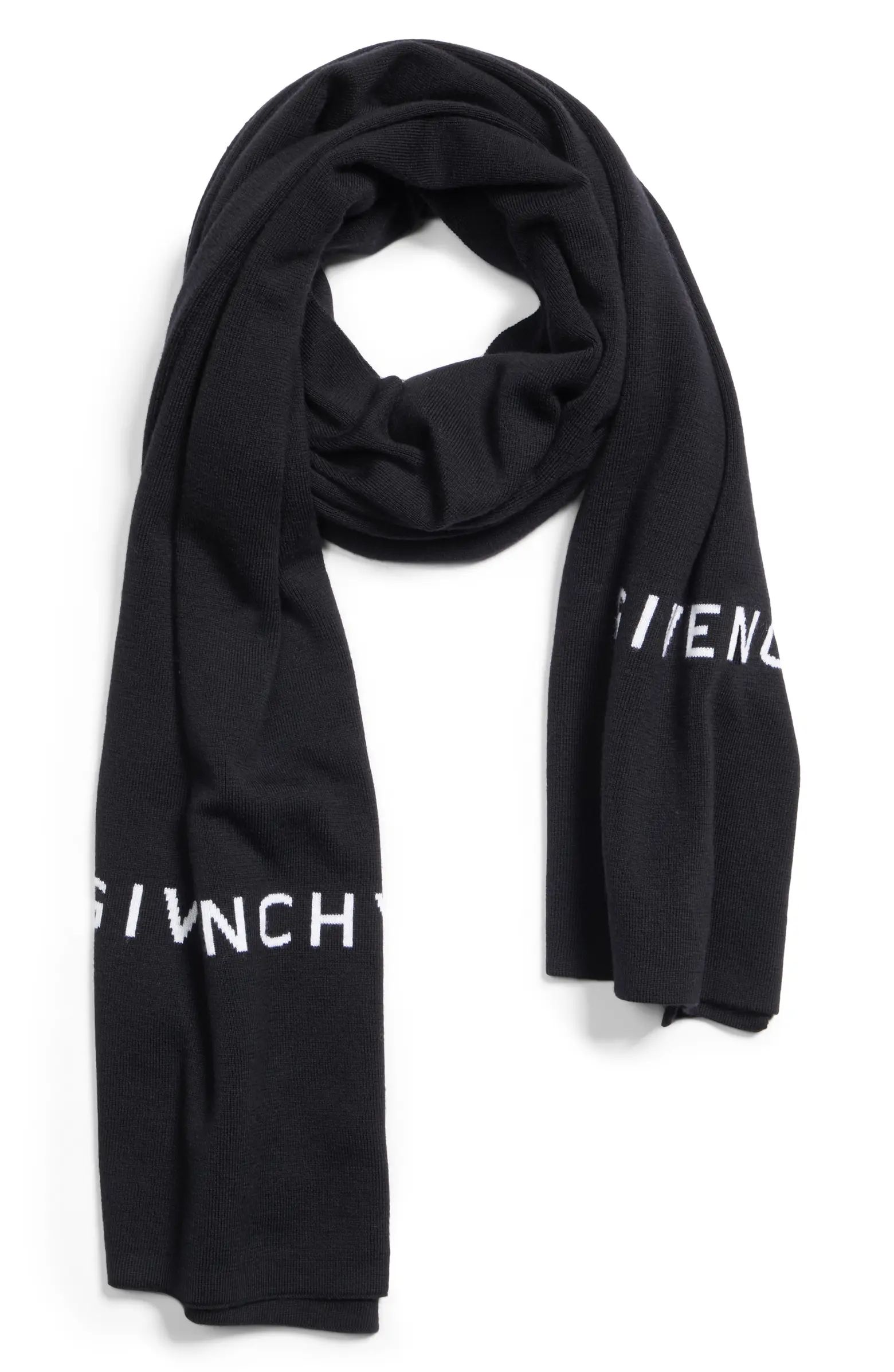 Givenchy Knit Logo Wool Scarf | Nordstrom | Nordstrom