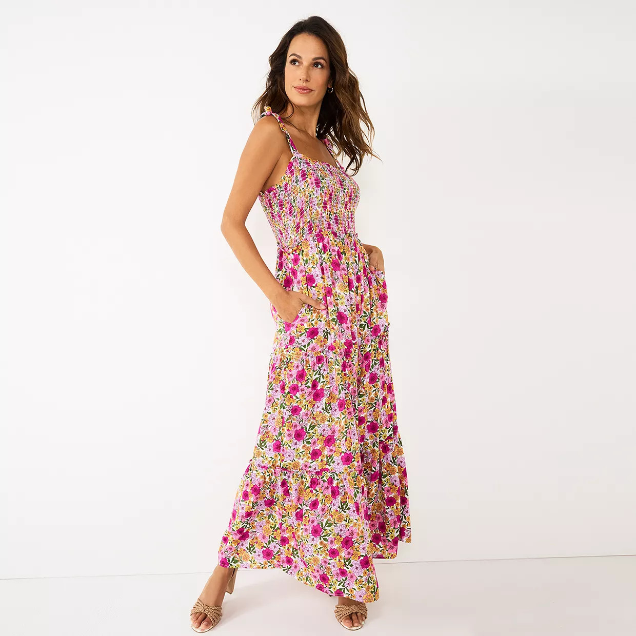 Women's DRAPER JAMES RSVP™ Tiered Maxi Dress | Kohl's