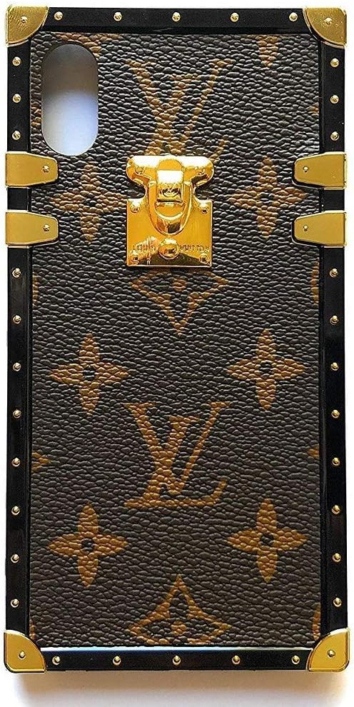 Chenglnn Designer Luxury Stylish Cover Phone Case for iPhone Xs Max(Brown) | Amazon (US)