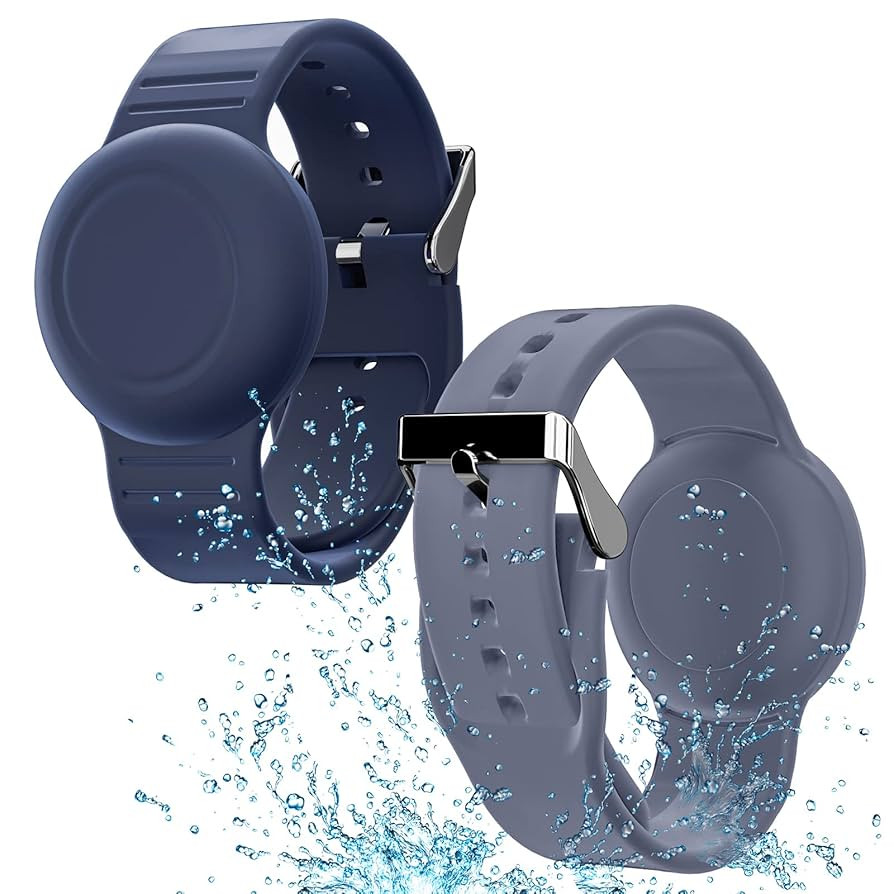 Waterproof Air Tag Bracelet for Kids(2 Pack), Soft Silicone Air Tag Hidden Wristband Kids, Lightw... | Amazon (US)