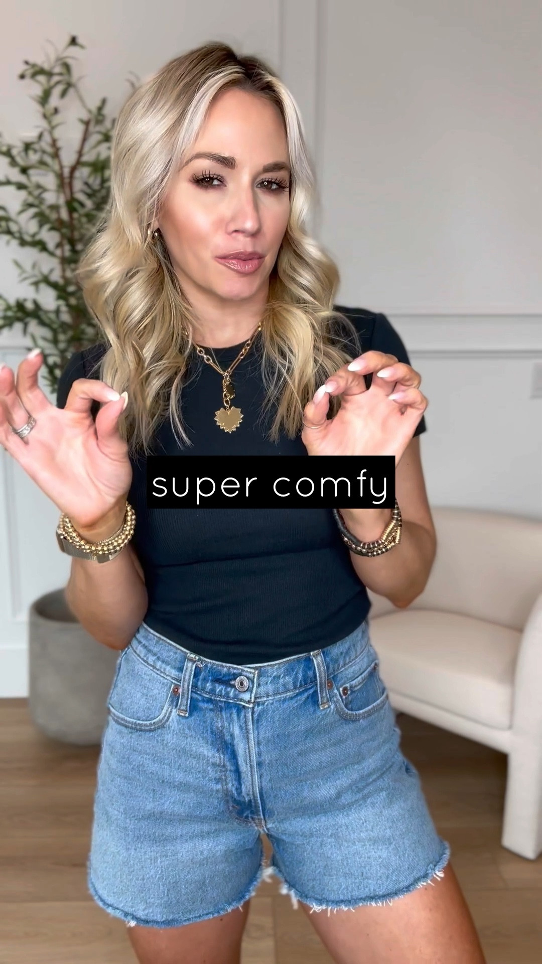 Abercrombie denim sale! 25% off + extra 15% off with code DENIMAF // wearing a 26 and they run tts. These are my fav denim shorts for spring and summer! 

#LTKsalealert #LTKVideo #LTKfindsunder50