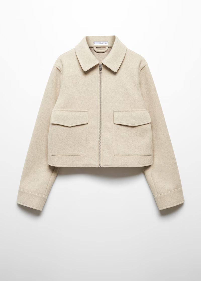 Jacket with zip pockets | MANGO (US)