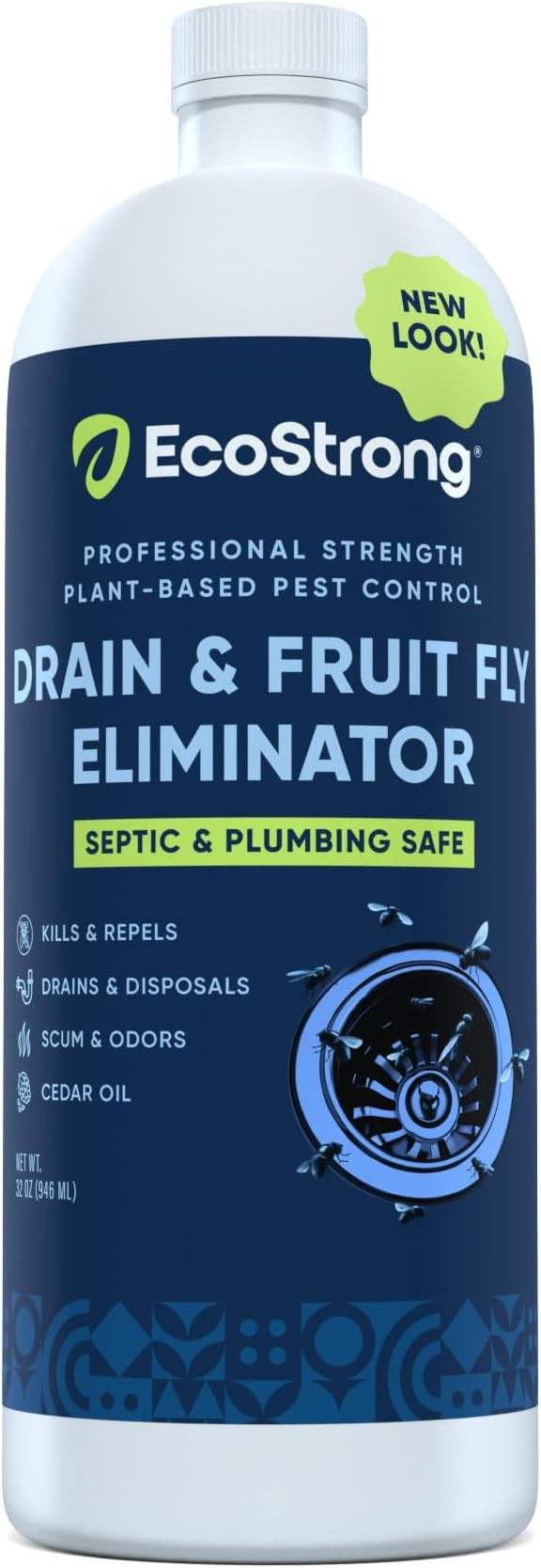 Fruit Fly Drain Treatment | Drain Fly Eliminator | Eliminates Gnats, Sewer Flies and More - Works... | Amazon (US)