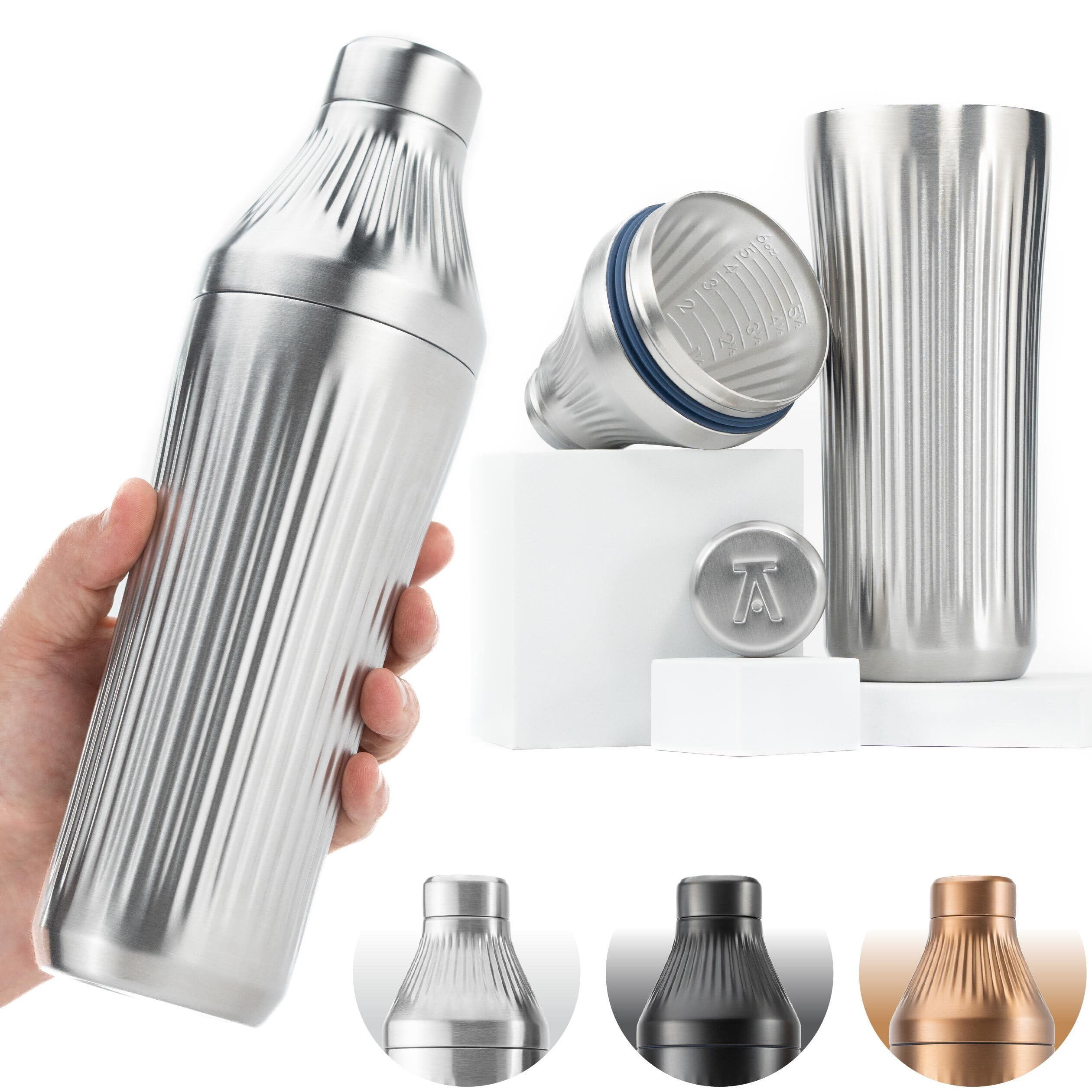 Elevated Craft Diamond Edition Hybrid Cocktail Shaker Set - Premium Vacuum Insulated Stainless St... | Amazon (US)
