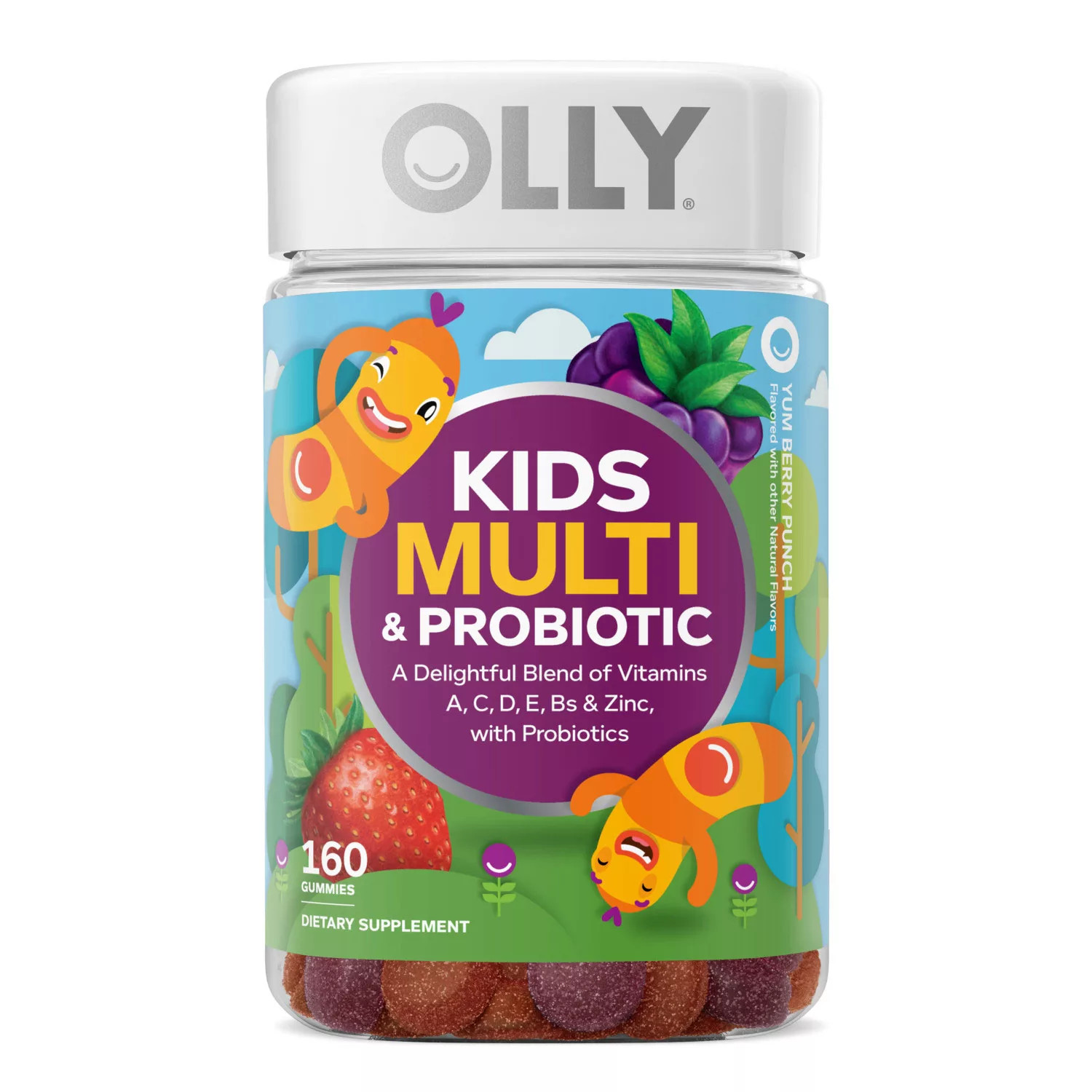 OLLY Kids Multivitamin + Probiotic Gummy, Berry, 160 ct. | Sam's Club