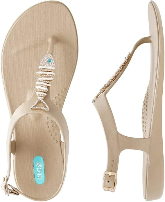 Oka-B Women's Carson Thong Sandal | Amazon (US)