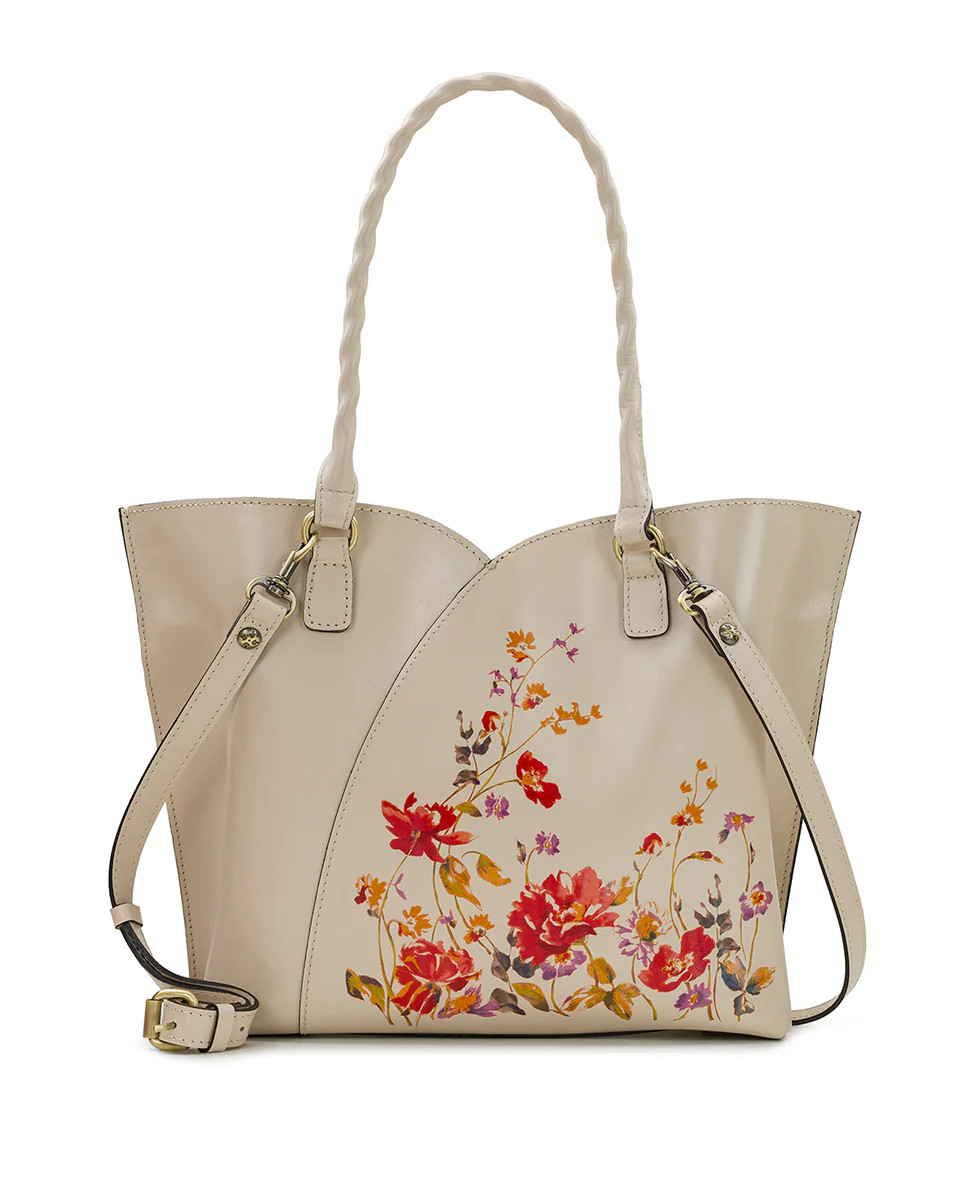 Marion Tote - Aegean Blooms Spot Print | Patricia Nash Designs