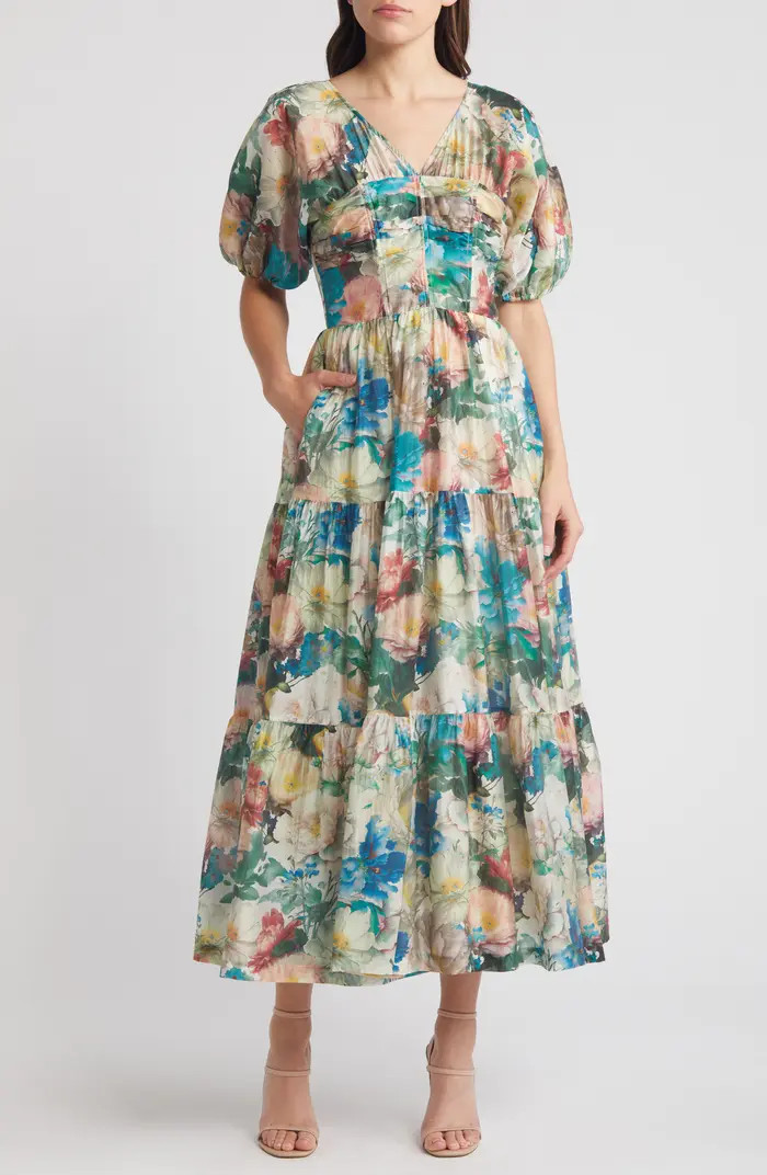 & Other Stories Floral Print Tiered Dress | Nordstrom | Nordstrom