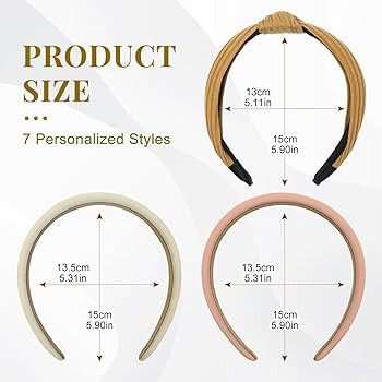 7 Stück Haarreifen Set Damen verschiedene Modelle Perlen Blumen Stirnbänder rutschfeste gepolst... | Amazon (DE)
