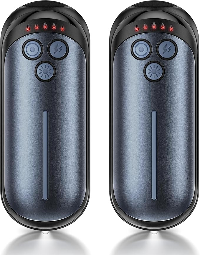 Rechargeable Hand Warmers 2 Pack, 6000mAh Electric Hand Warmer Rechargeable, 2 in 1 Portable Hand... | Amazon (US)
