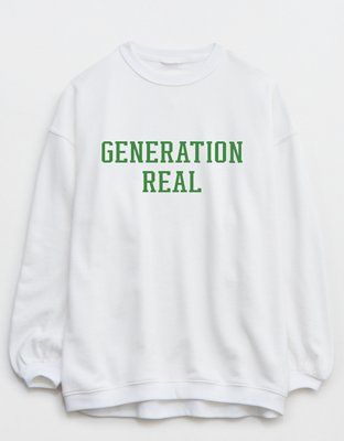 Aerie Real Foundation Crew Sweatshirt | American Eagle Outfitters (US & CA)