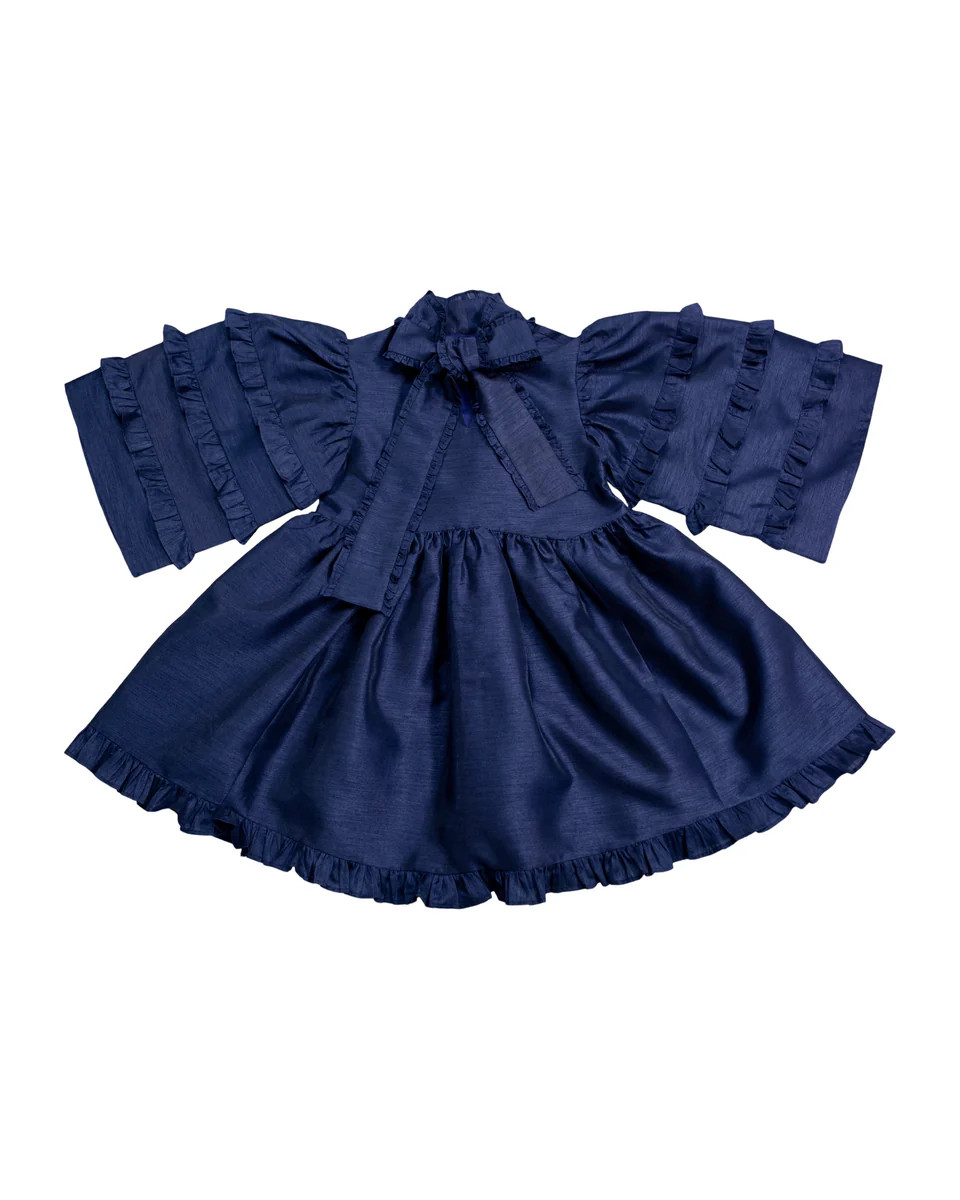 Josephine Dress in navy | Elizabeth Wilson Designs