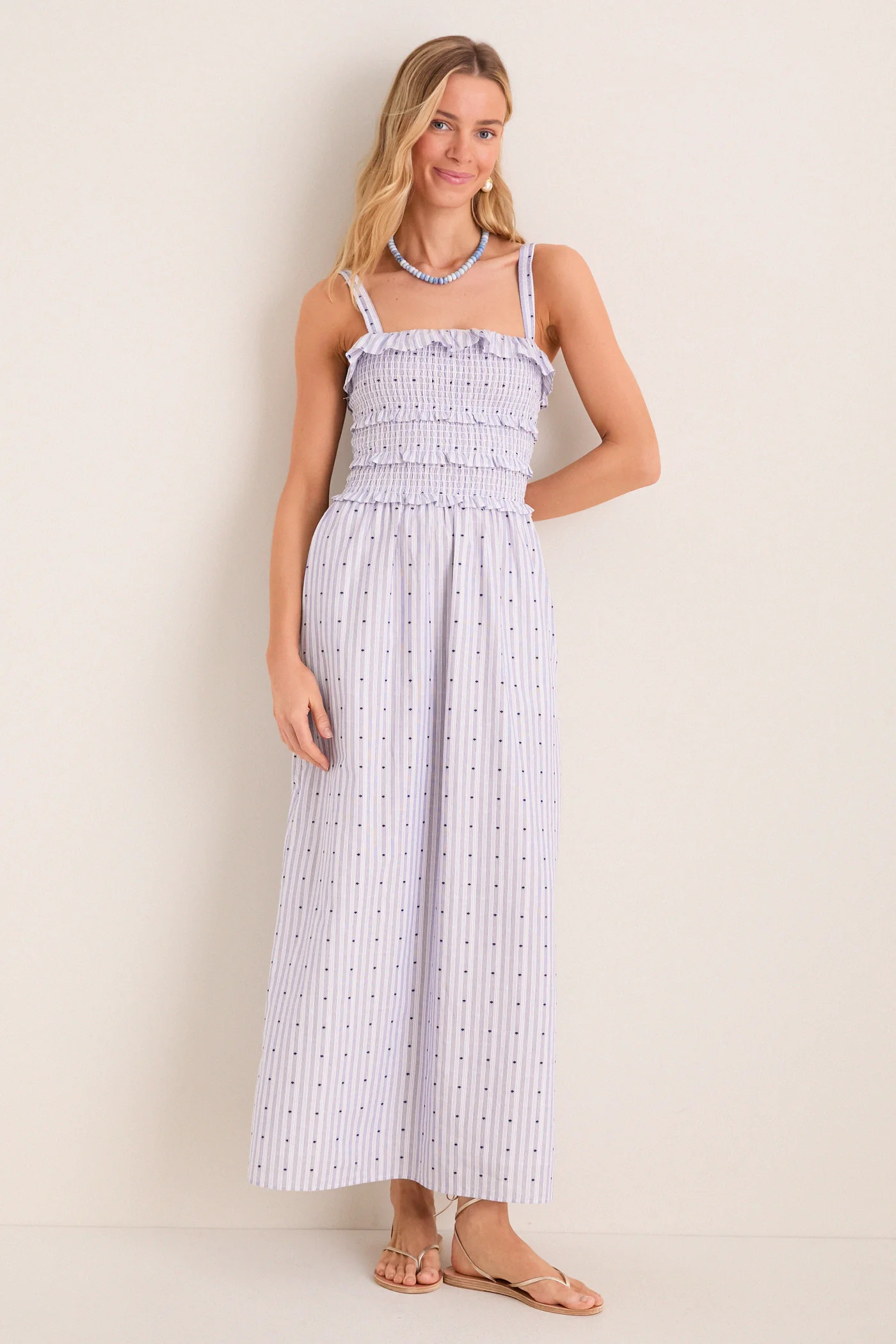 Navy and White Analiese Nap Dress | Tuckernuck (US)