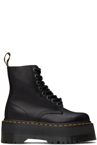 Black 1460 Pascal Max Platform Boots | SSENSE