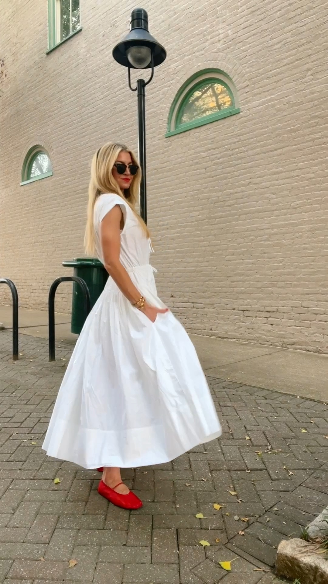 Red and white patriotic outfit for dinner date night.
Dress: runs slightly big, wearing XS
Ballet flats: run TTS 


#LTKstyletip #LTKSeasonal #LTKVideo