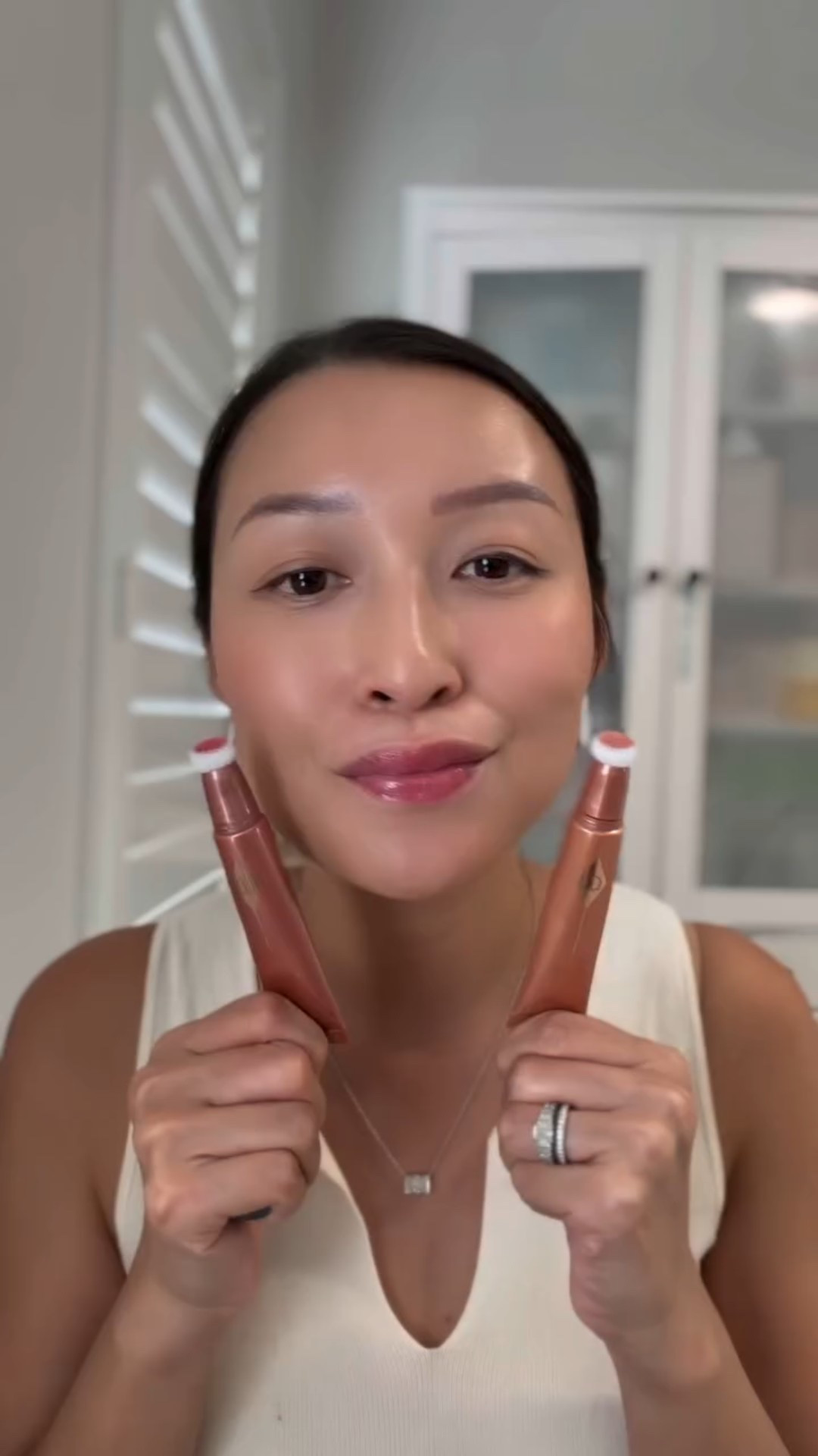 Peachgasm or Pinkgasm? 🍑💖 

Testing these two Charlotte Tilbury Beauty Light Wands side by side – one’s a soft, sun-kissed peach glow, the other’s a bold, blushing pink pop! Which one’s your vibe? 
Shop Charlotte’s ICONIC Beauty Light Wands here 
https://friends.charlottetilbury.com/s/misscharlot
 Use code CT-SOC3LKPJ19H for your discount! ✨

@CharlotteTilbury #AD #CharlotteTilbury