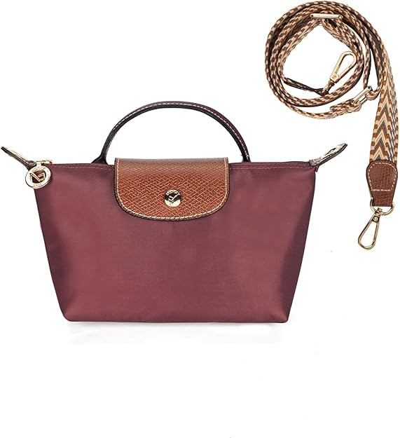 DOMAT Crossbody Bag for Women, Chic Lightweight Purse with Leather Top-handle, Compact Clutch Bag... | Amazon (US)