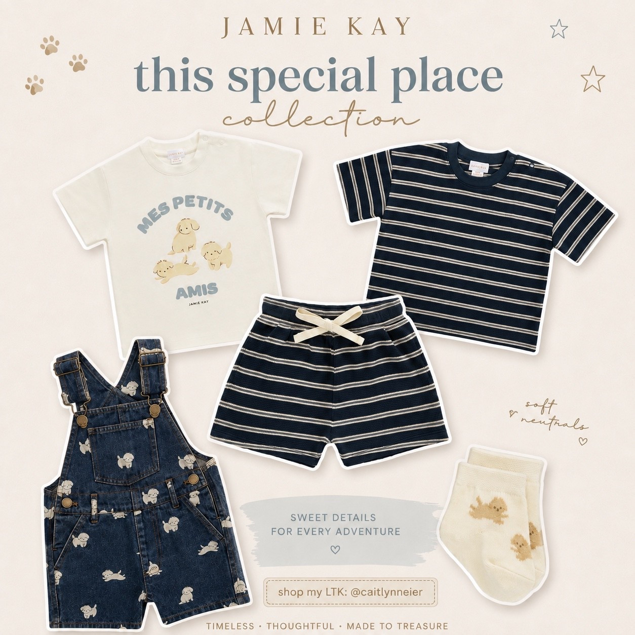 The sweetest little pieces from Jamie Kay’s This Special Place Collection 🤎 I love the soft neutrals, playful puppy details, and easy mix-and-match styles. Linking all of our favorites here on LTK! 🐶✨ @Jamie Kay

#LTKBaby #LTKKids