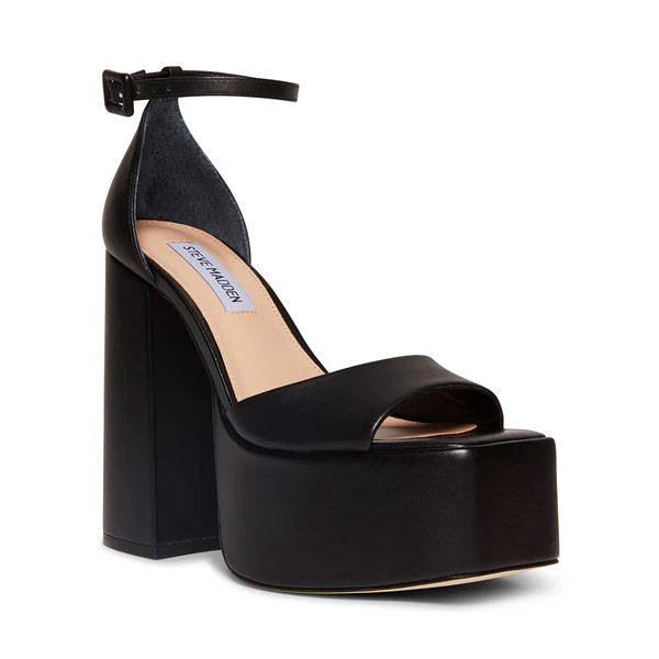 KASSIANI BLACK LEATHER | Steve Madden (Canada)