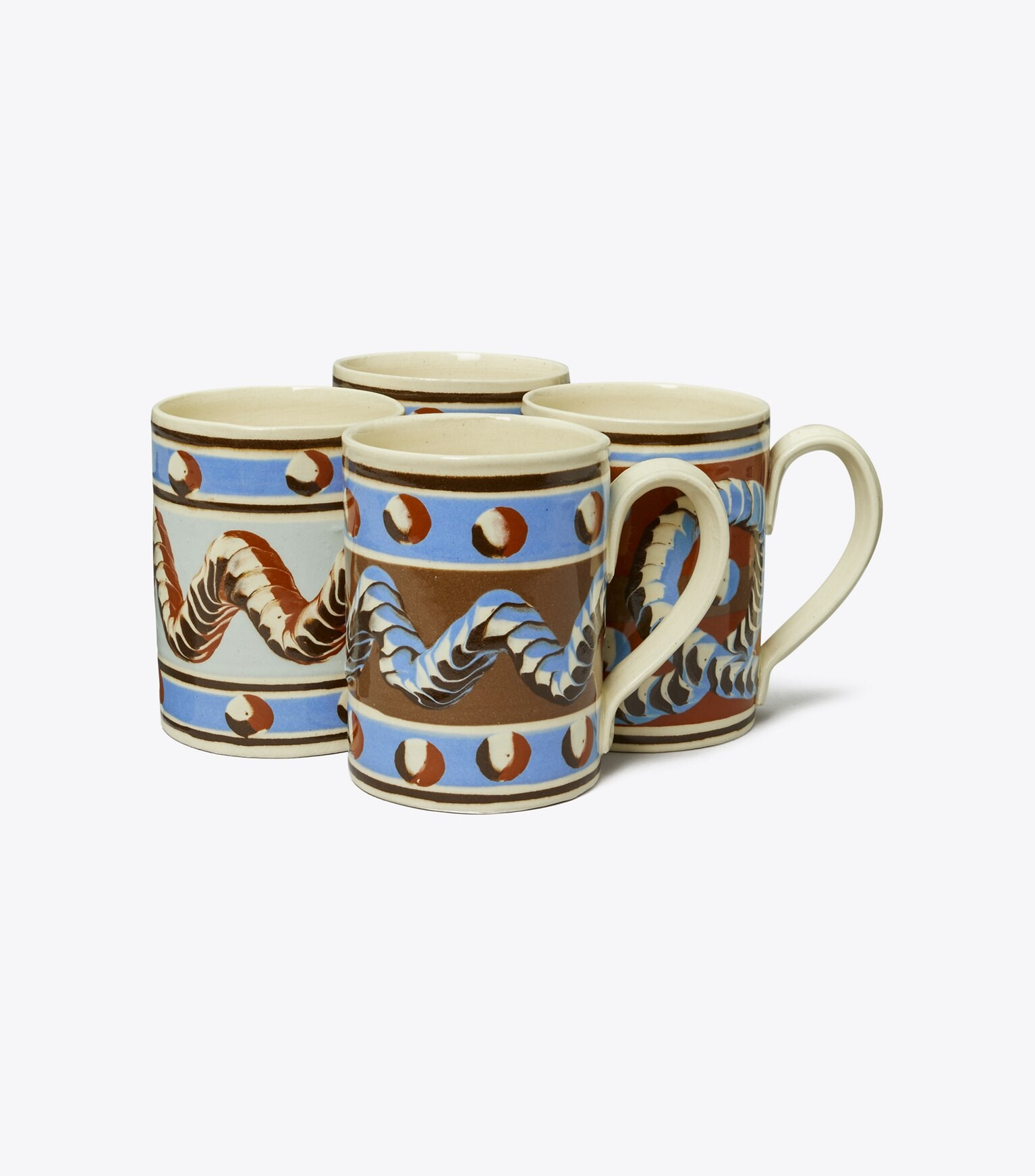 Mochaware Mug, Set of 4: Women's Designer Tabletop & Drinkware | Tory Burch | Tory Burch (US)