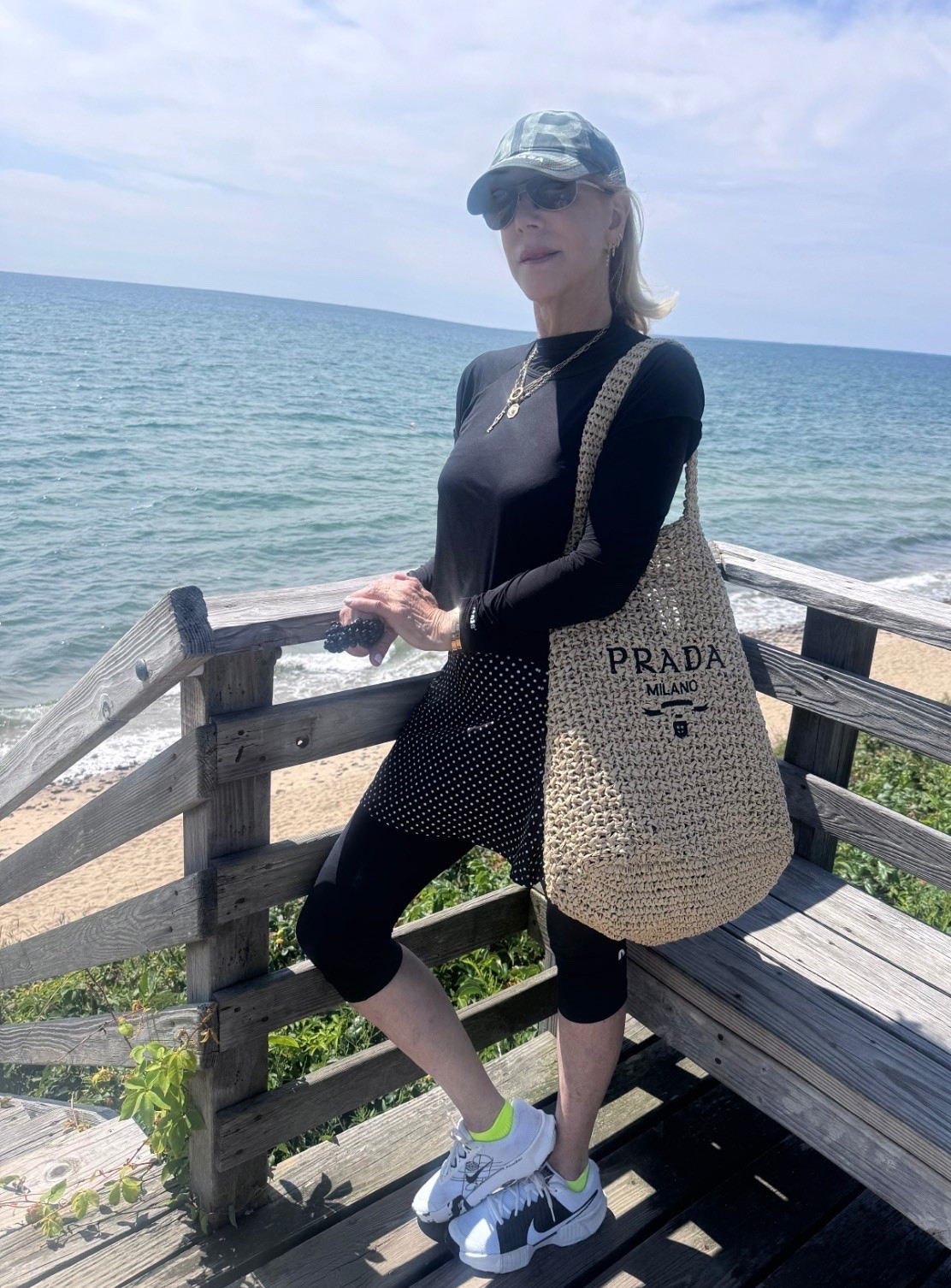 "You asked, I delivered! Here is the front of the bag. I have a serious summer crush on raffia. I usually keep the label a secret, but today I am feeling generous! My daily uniform now includes this raffia bag.

#LTKootd #LTKdayinmylife #LTKOver40