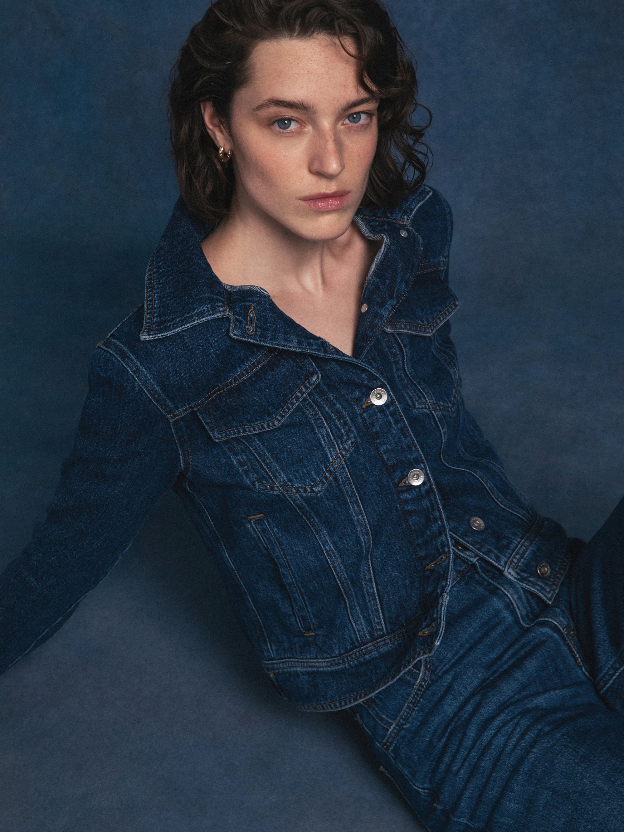 Denim Jacket | Vintage Mid Blue | Jigsaw (UK)