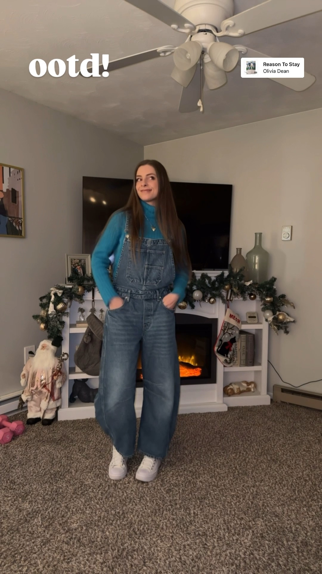 1/8/26 ootd!

Sweater: thrifted vintage
Overalls: Free People
Shoes: Converse