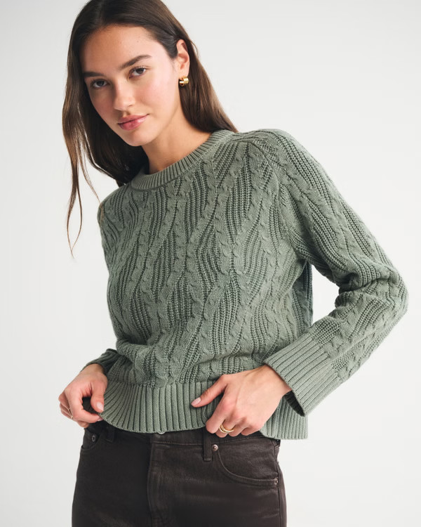 The A&F Madeline Cashmere Crew Sweater | Abercrombie & Fitch (US)
