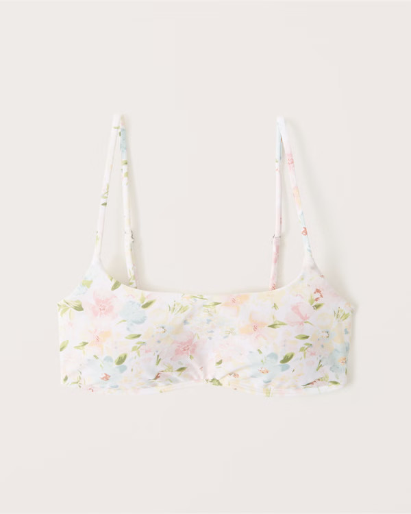 Women's Straight Neck Swim Top | Women's Swimwear | Abercrombie.com | Abercrombie & Fitch (US)