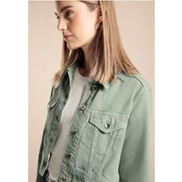 Street One Frauen Kurze Jeansjacke in Grün, Gr: 42 | Street One DE