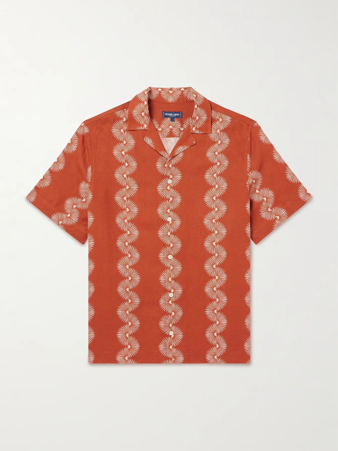 Roberto Camp-Collar Printed Linen Shirt | Mr Porter (US & CA)