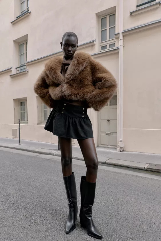 BUTTON SKORT | Zara US