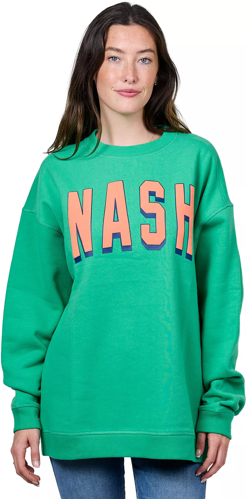 Nash Women's Nashville Green Crew Neck Sweatshirt, Medium | DICK'S Sporting Goods
