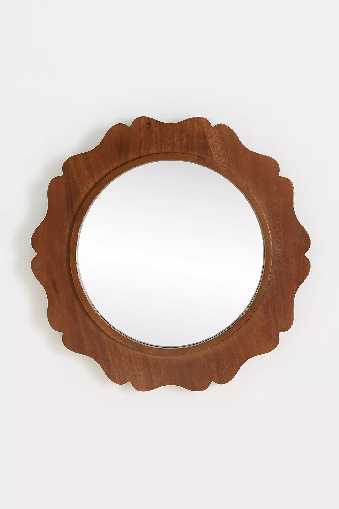 Bonnie Small Scalloped Wood Mirror | Anthropologie (US)