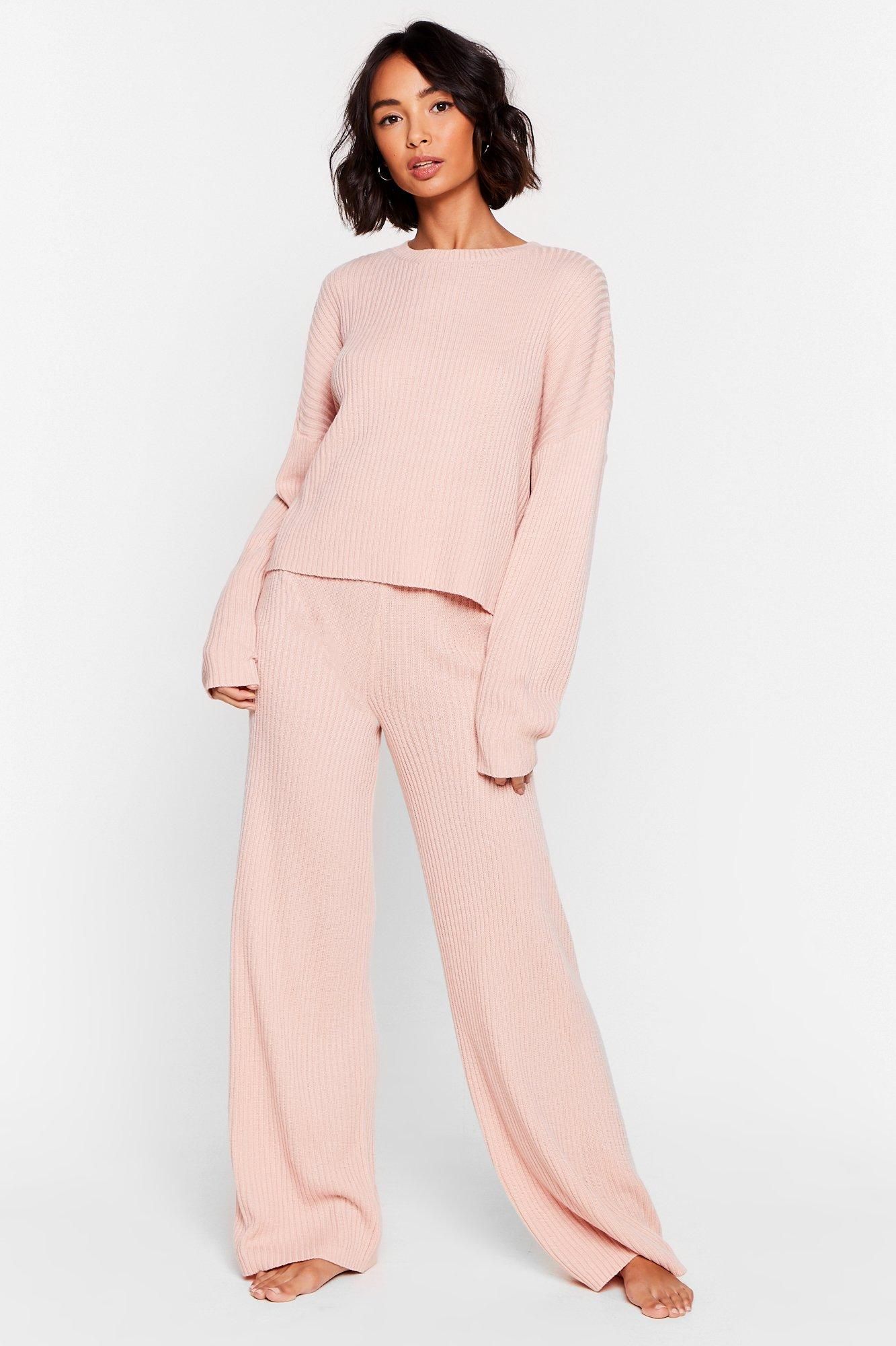 Knit Alone Sweater and Wide-Leg Lounge Set | NastyGal (US & CA)