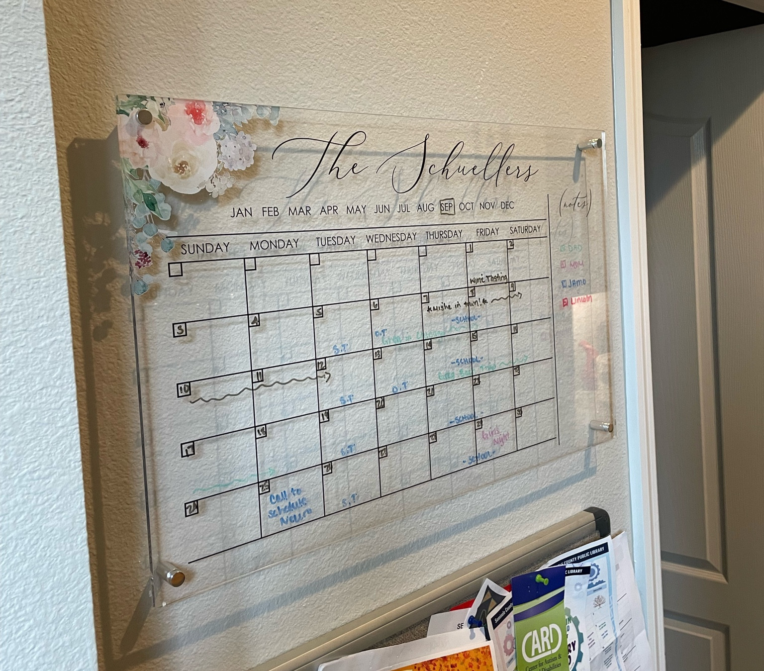I love our family, personalized wall calendar. It’s acrylic and love that we were able to personalize the rose decor and have our family name on it. Comes in several sizes  

#LTKstyletip #LTKhome #LTKfamily
