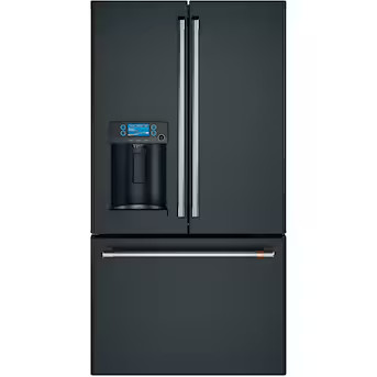 Cafe 27.8-cu ft Smart French Door Refrigerator with Ice Maker (Matte Black) ENERGY STAR | Lowe's