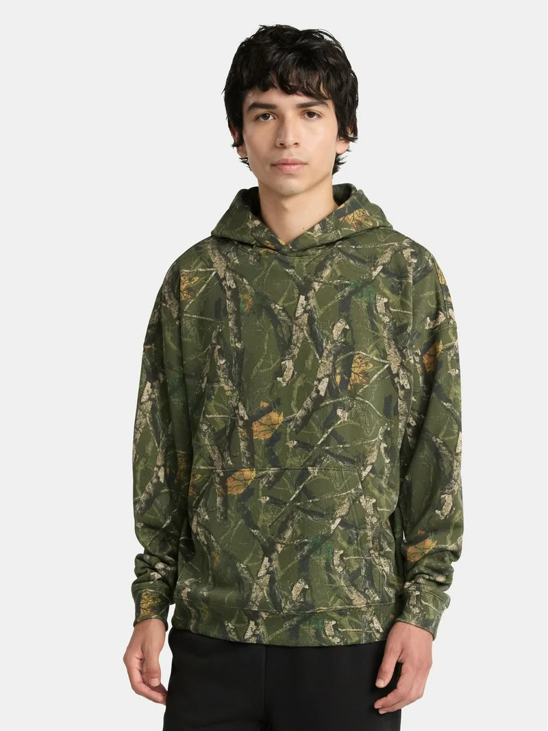 No Boundaries Oversized Hoodie with Long Sleeves, Men's & Big Men's | Walmart (US)