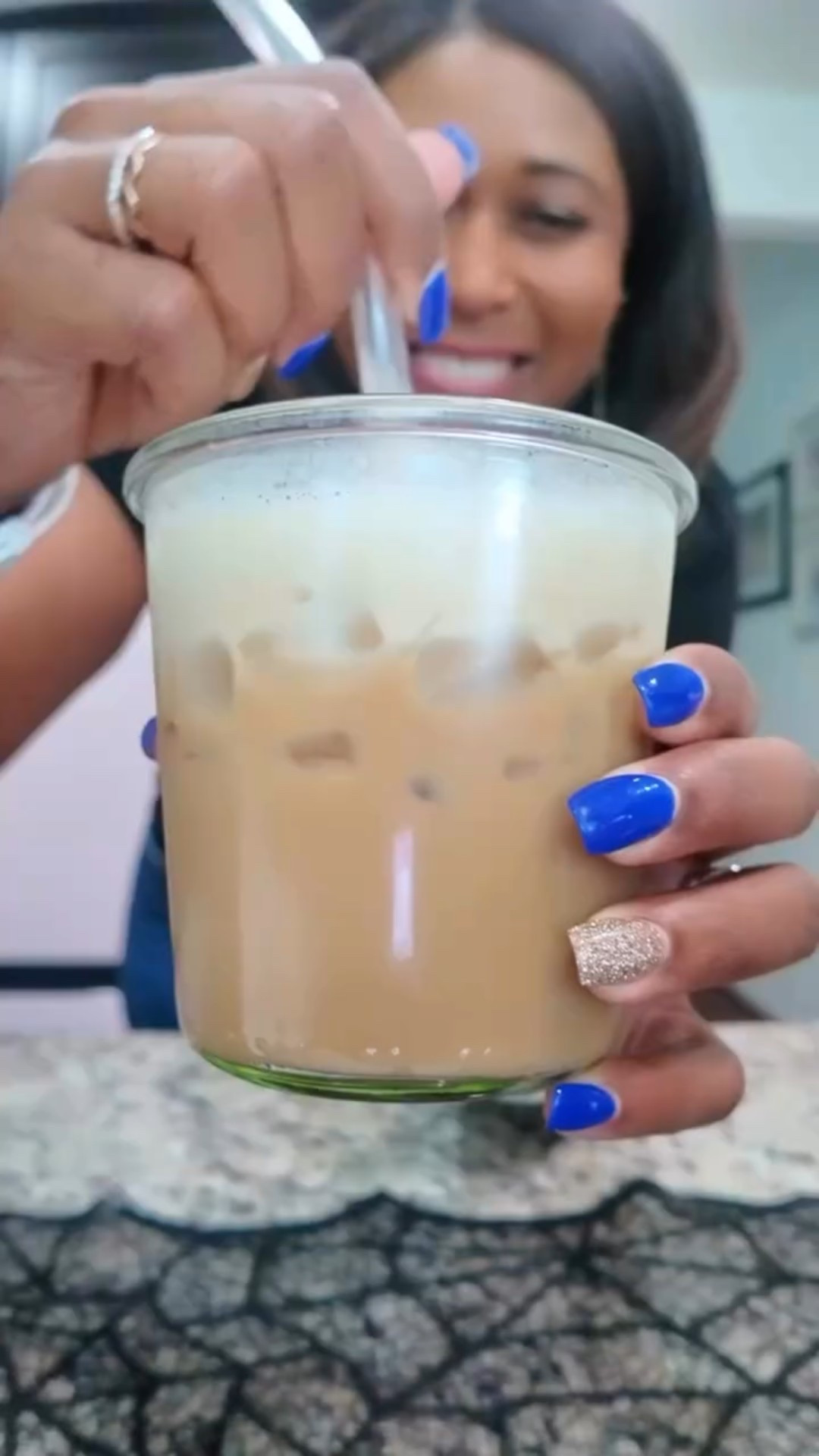 This maple butter latte is amazing! Definitely recommend trying it out with the @traderjoes maple butter and salted maple cold foam creamer! #coffeeathome #maplelatte #saltedmaplelatte #maplebutter #latterecipe #coffeerecipes