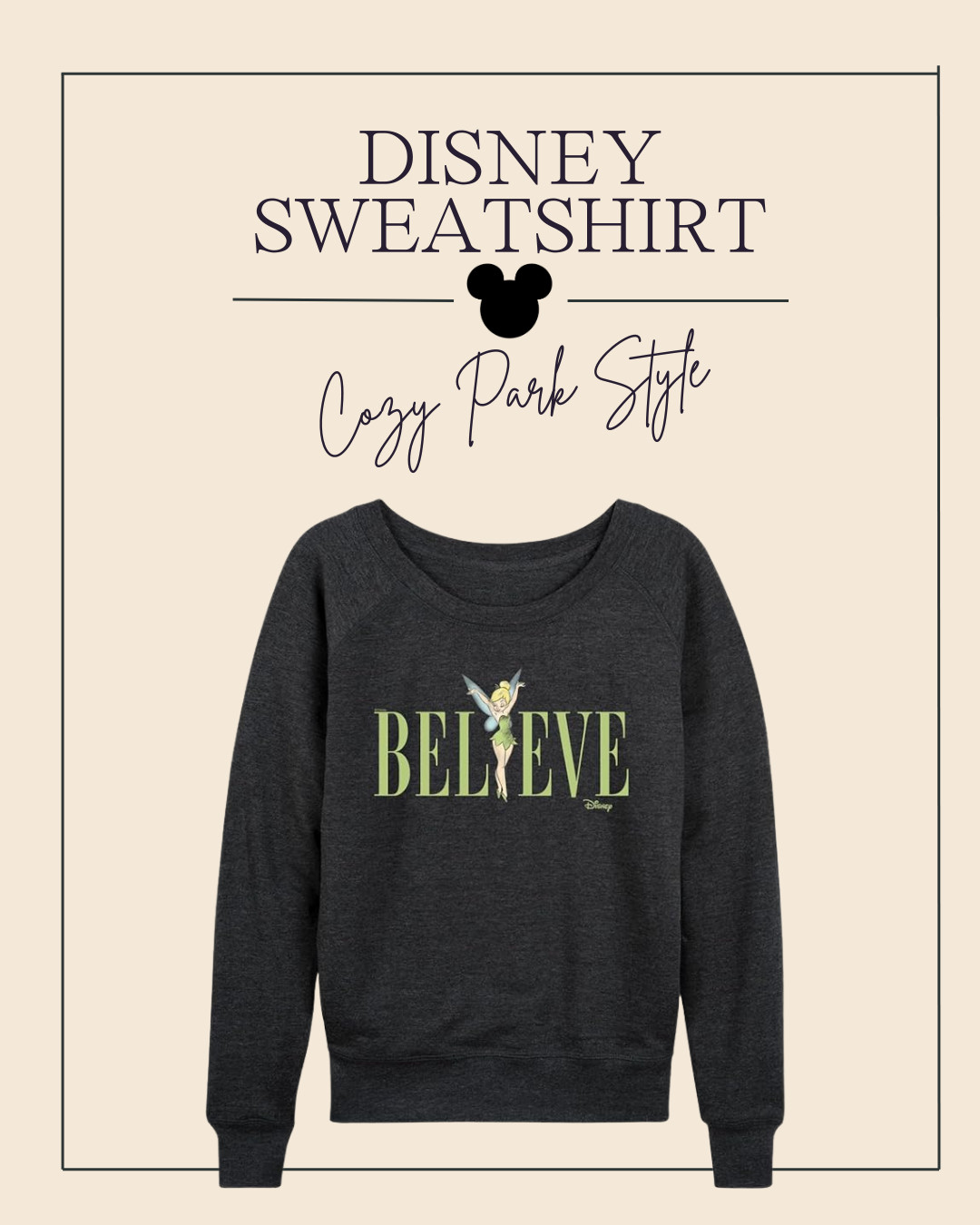 Cute Tinker Bell Sweatshirt! Perfect for Disney fans!  

 #LTKmomlife #LTKTravel