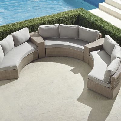 Pasadena II 5-piece Sofa Set in Dove Finish | Frontgate