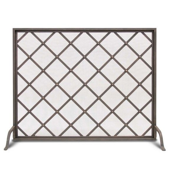 Iron Weave Fireplace Screen | Williams-Sonoma