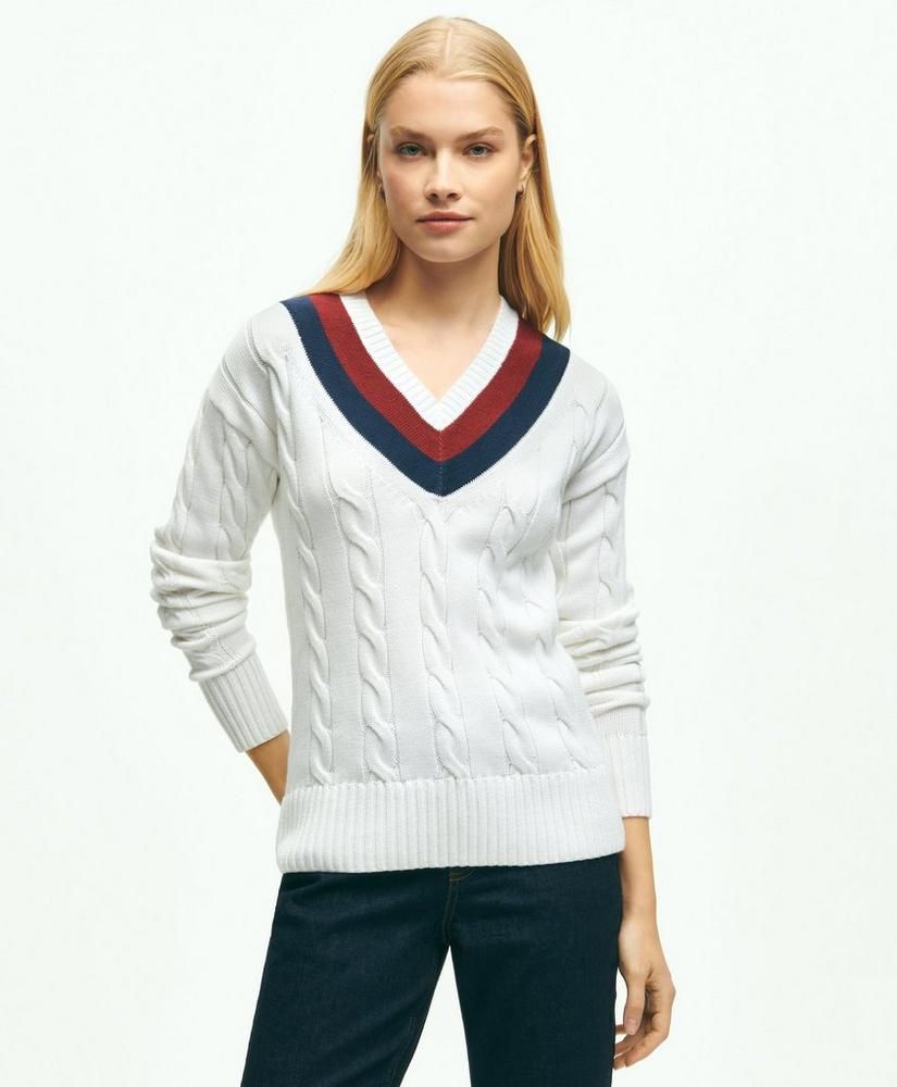 Supima® Cotton Tennis Sweater | Brooks Brothers