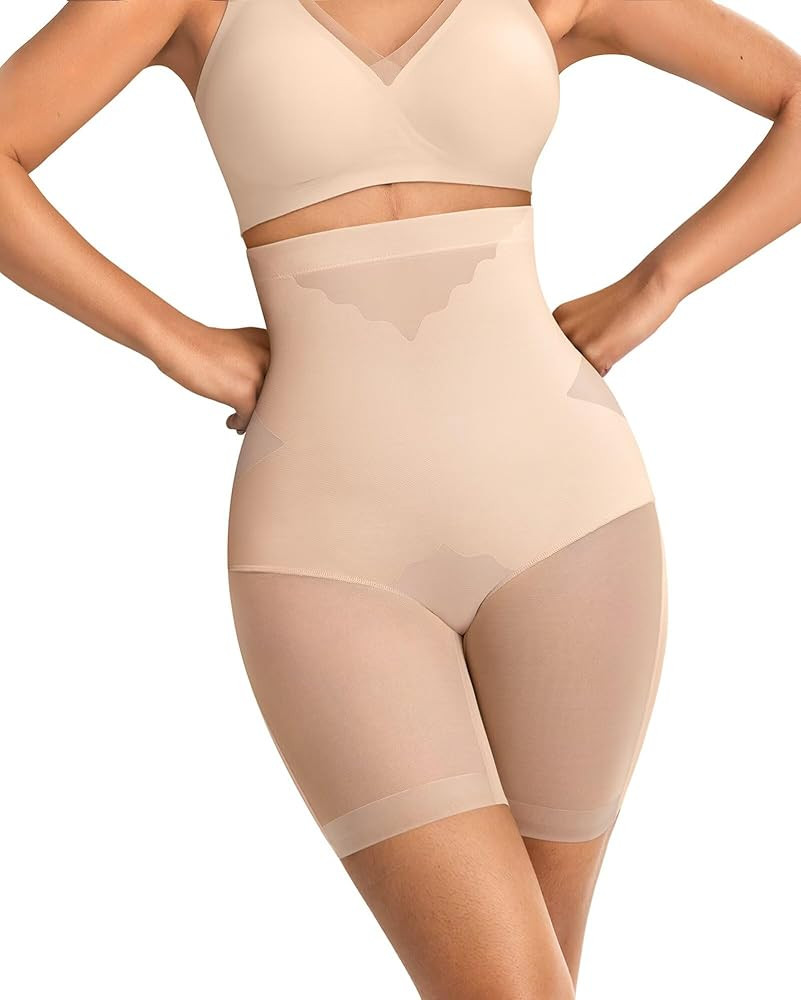 Vertvie Shapewear for Women Tummy Control High Waisted Shapewear Shorts Targeted Compression Body... | Amazon (US)