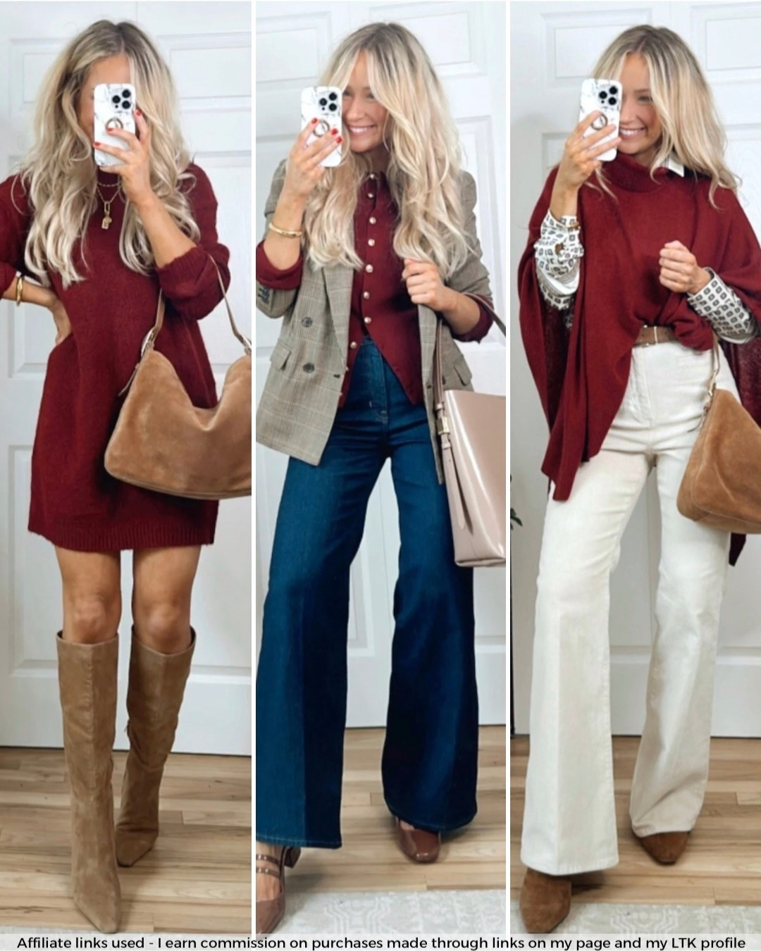 Burgundy outfits 🍂🍁