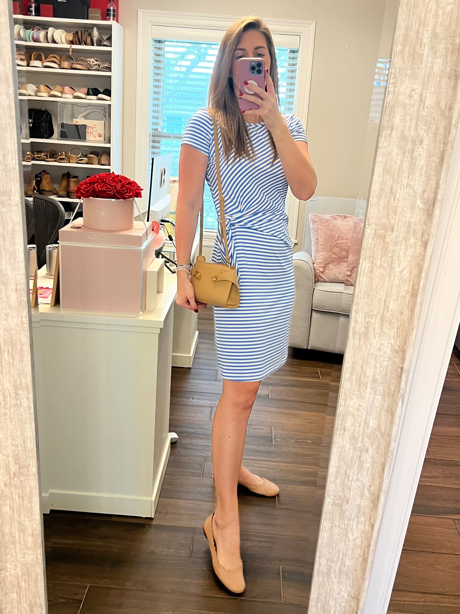 The fabric on this dress makes it a go to for warm weather. Love the blue and white stripes for a classic nautical vibe. Finish with nude / tan accessories for an easy breezy look!

Dress runs TTS. Wearing a medium. (Sized up for length)

#LTKOver40 #LTKStyleTip #LTKItBag