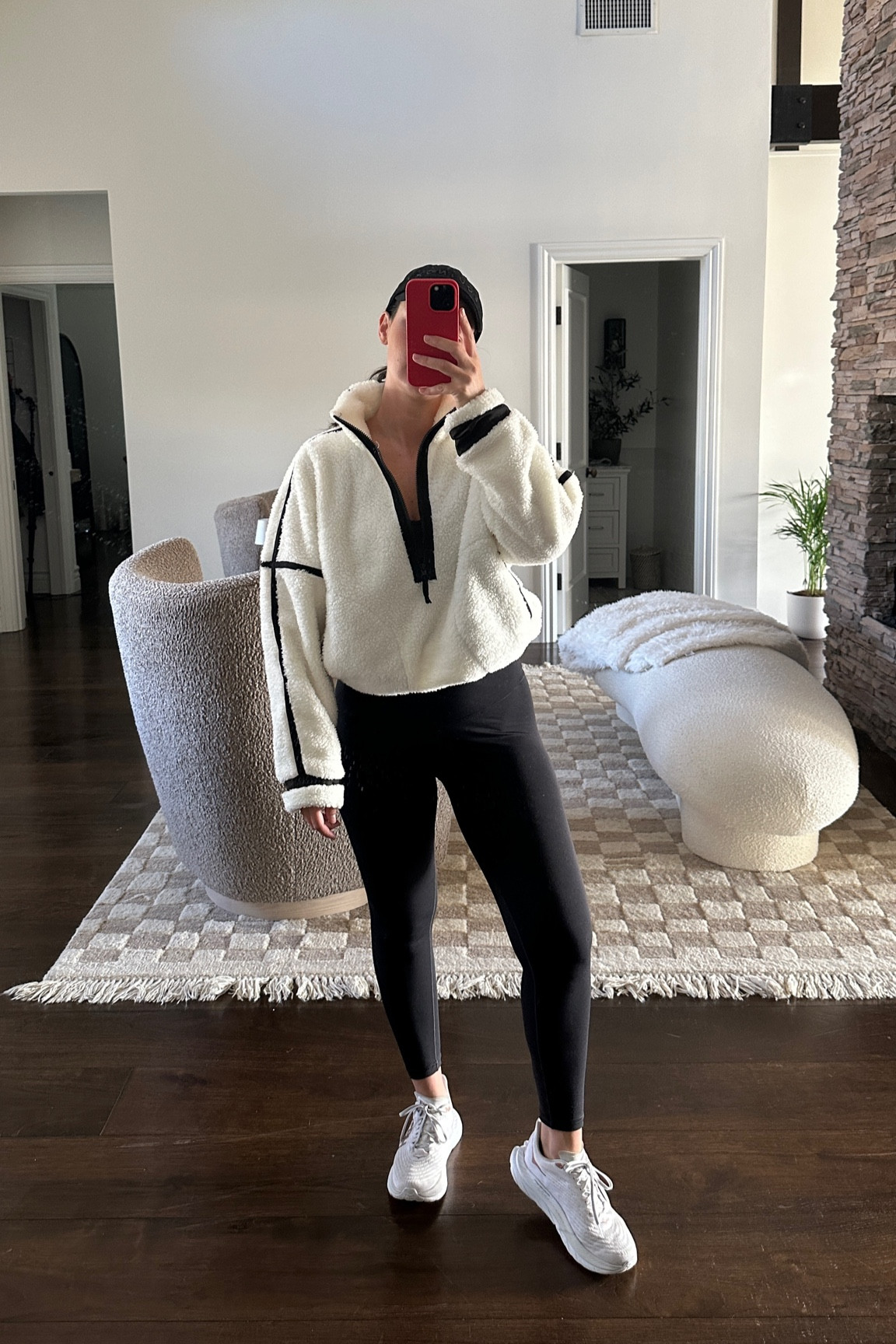 New favorite affordable workout fit - this Amazon sweater is almost exactly the same as the viral free people fleece! For a quarter of the price and comes in so many colors. I’m wearing a medium! 

#LTKfitness #LTKSeasonal #LTKfindsunder50