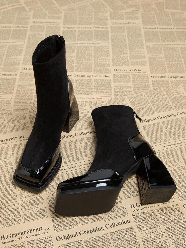 Trends2024 Fall New Waterproof Platform European & American Style Women Elegant High Heel Boots, ... | SHEIN